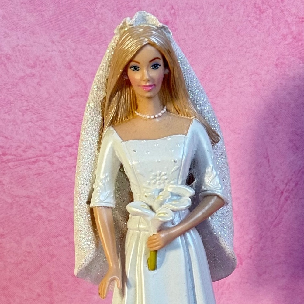 BARBIE Bride Self Inking Stamp 6" & Dove Trinket Box